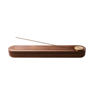 Walnut Wood Incense Holder Box