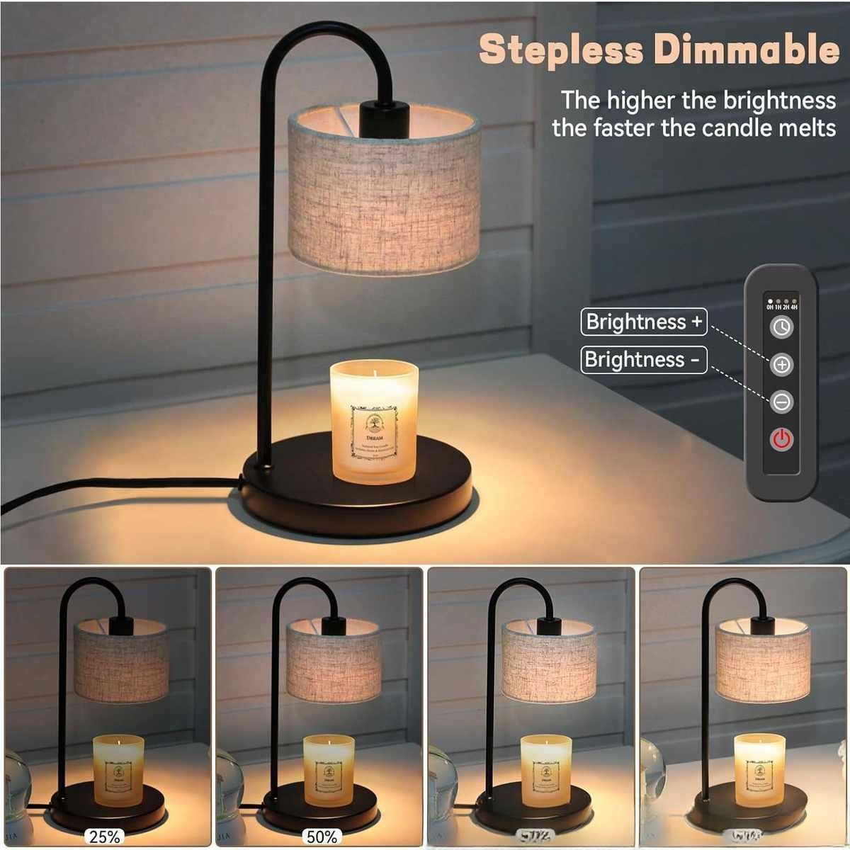 Adjustable Candle Table Lamp