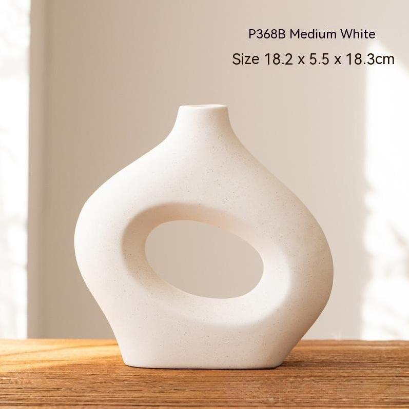 Ceramic Circle Decorative Vase