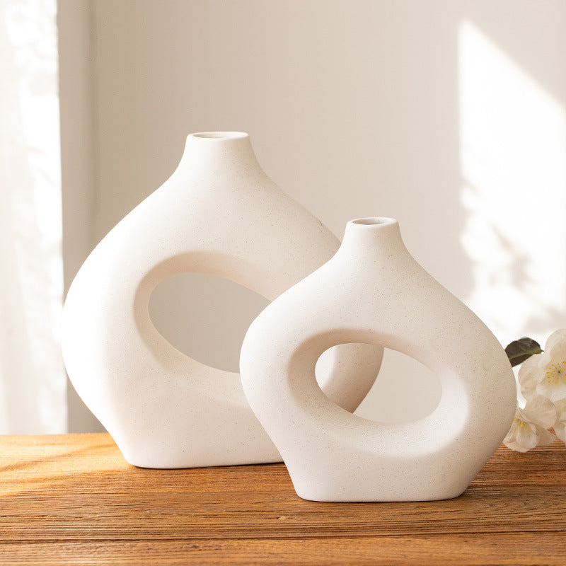Ceramic Circle Decorative Vase