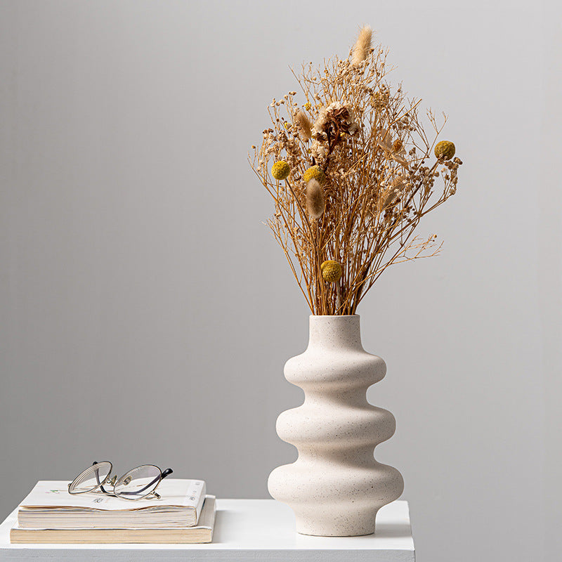 Ring Shape Ceramic Vase