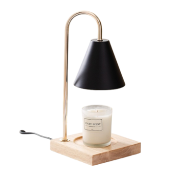 Wooden Bedside Melting Wax Lamp