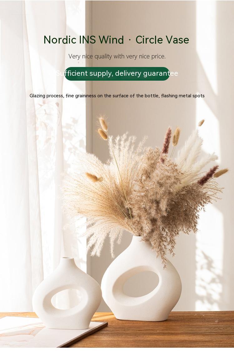 Ceramic Circle Decorative Vase